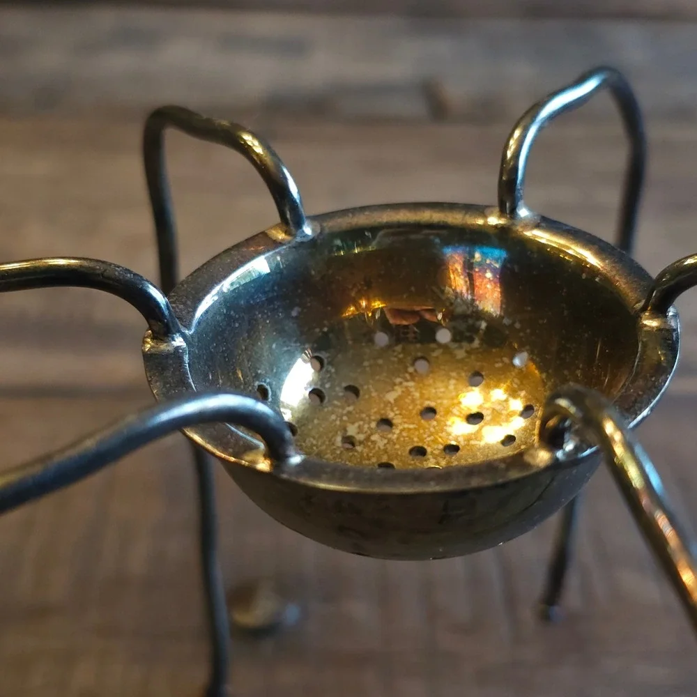 Vintage Silver Metal Spider Tea Strainer Gothic Oddity Decor Michael Aram